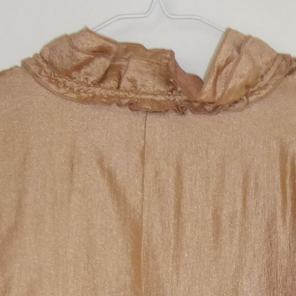 Wear It Women’s Gold Tie-Front Jacket Size 2 – Stylish Lightweight Long Sleeve - Picture 5 of 6